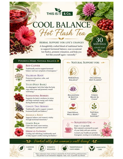 Cool Balance Herbal Tea "Hot Flash relief"